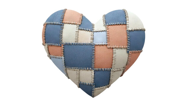 Patchwork Heart Pillow
