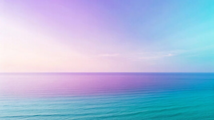 Obraz premium Serene Ocean Horizon with Pastel Sky Gradient