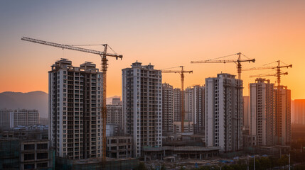 Urbanization and infrastructure concept