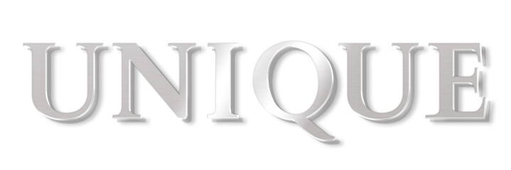 Unique png sticker text in metallic silver font