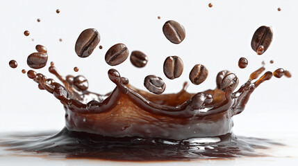 Dynamic coffee liquid background