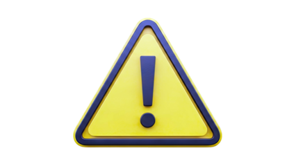 Yellow Warning Triangle with Exclamation Mark