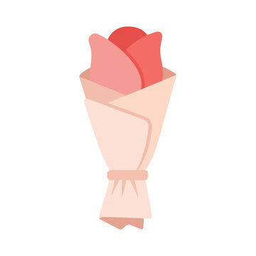 Bouquet of Pink Roses Flowers.