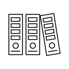 Book Library Icon Editable Stroke Outline, Reading and Learning Book Editable Outline Vector Icon..eps