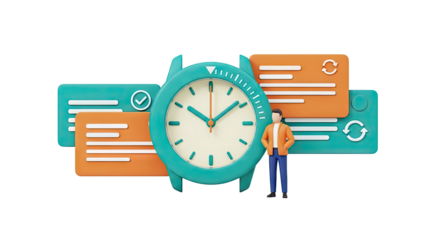 Time Management with Task Completion and Data Synchronization