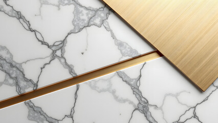 Luxury Marble Texture with Gold Accents