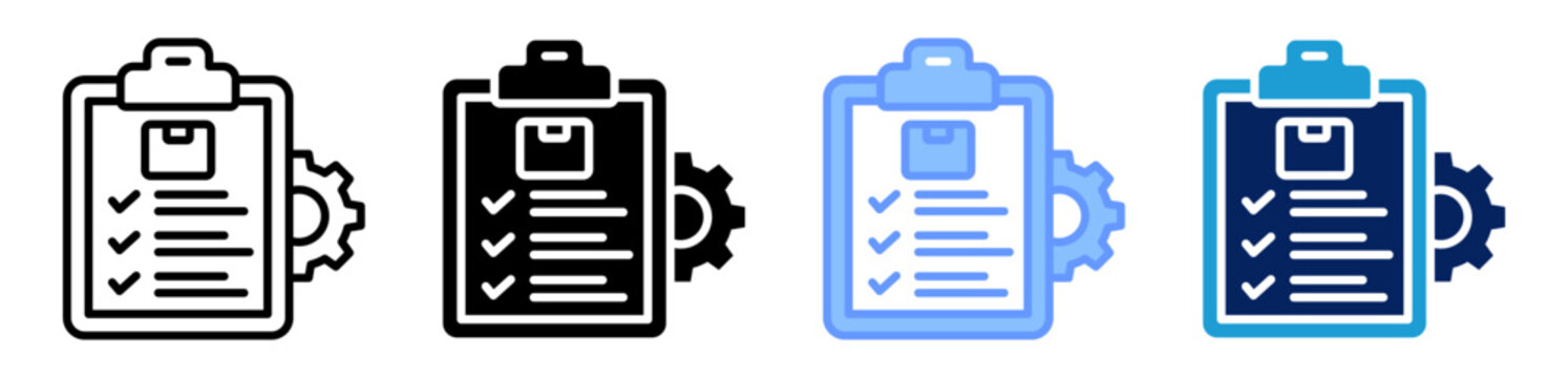 inventory control icon set multiple style collection