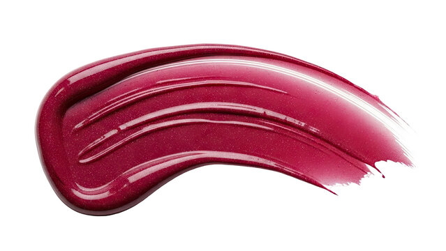 Berry Lip Gloss Swatch with Glitter