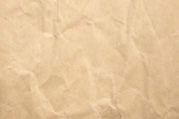 Fototapeta premium Abstract crumpled and creased recycle brown paper texture background