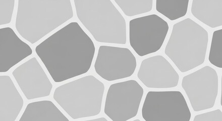 Abstract geometric pattern with gray and white irregular polygonal shapes