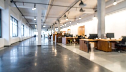 Abstract blurred office interior room. blurry working space with defocused effect. use for background or backdrop in business concept. High quality