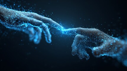 The flow of data between humans and AI demonstrates transparent collaboration.