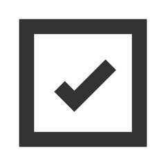 PNG Minimalist checkmark in box on transparent background © Rawpixel.com