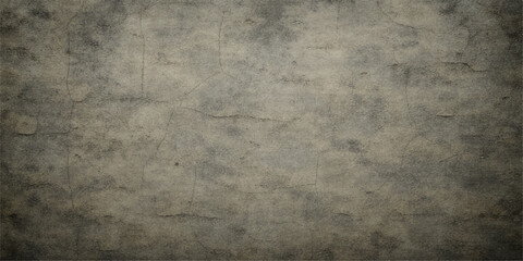 Naklejka premium Aged vintage parchment with a dark grunge paper texture provides a rough antique backdrop featuring a blank brown surface and weathered concrete wall pattern for a retro design