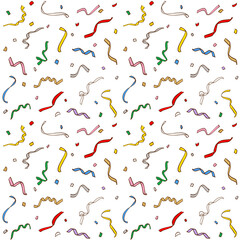 カラフルなクラッカーの背景素材