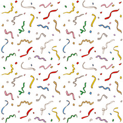 カラフルなクラッカーの背景素材