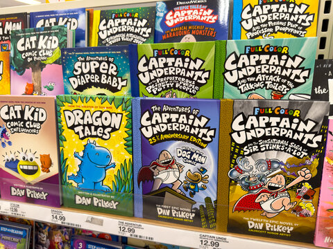 Dav Pilkey Captain Underpants And Cat Kid Book Retail Display