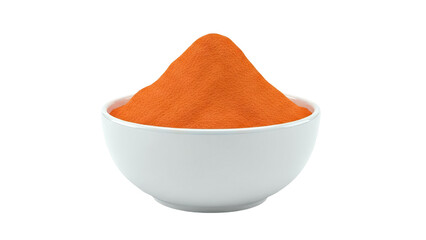 Bowl of orange powder