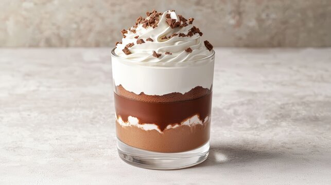 mocha mousse parfait layered with chocolate and coffee-flavored cream: A meticulously crafted 