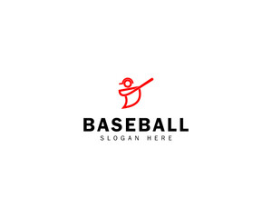 Sports Baseball Logo Design Abstract