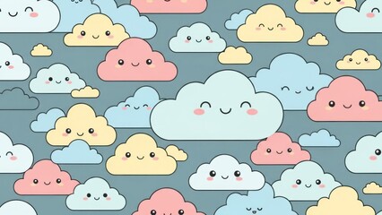 seamless pattern with rabbits