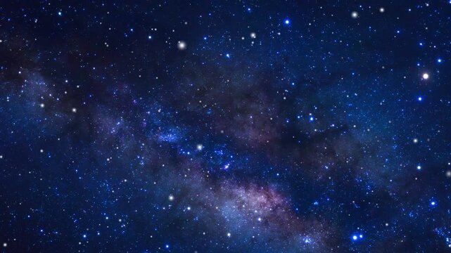 Starry night sky against the background of outer space. Night starry sky. Full moon in dark night sky with ominous foreboding cloud
4K 3D seamless loop of shinny optical flare stars particles