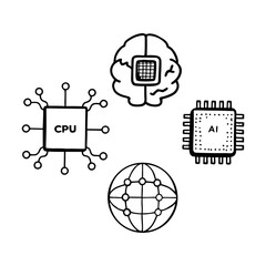 set of icons for web design