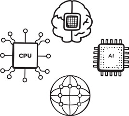 set of icons for web design