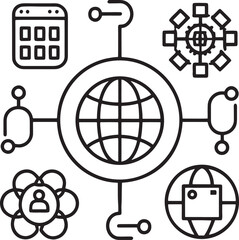 set of icons for web design