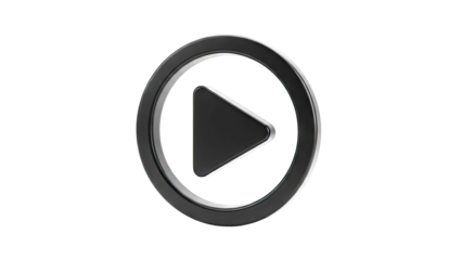 Black Play Button Icon