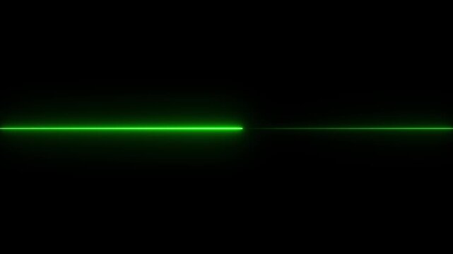 Neon Glowing Line Animation on Dark Background for App UI, Web Interface, Futuristic Digital Divider and Light Effect