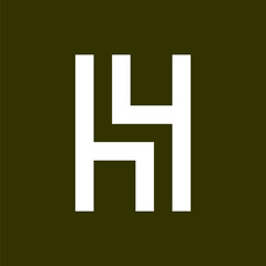 Obraz premium Letter H logo icon design