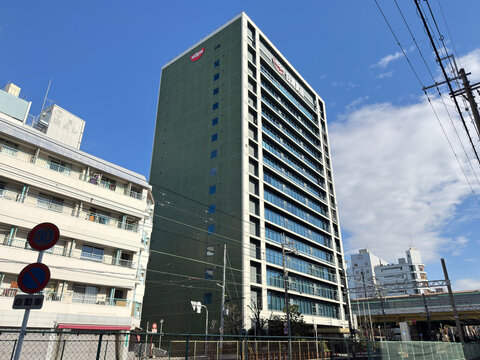 日清食品大阪本社ビル（大阪市淀川区西中島）/ Osaka head office building of NISSIN FOOD PRODUCTS CO., LTD. - Osaka, Japan