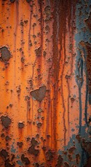Detailed Rust Texture with Flowing Corrosion Patterns.