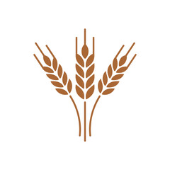 Golden wheat ears illustration