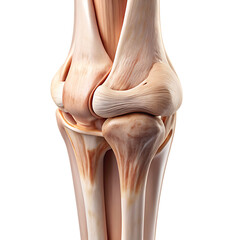 Realistic Human Knee With Natural Skin Folds Isolated On Transparent Background