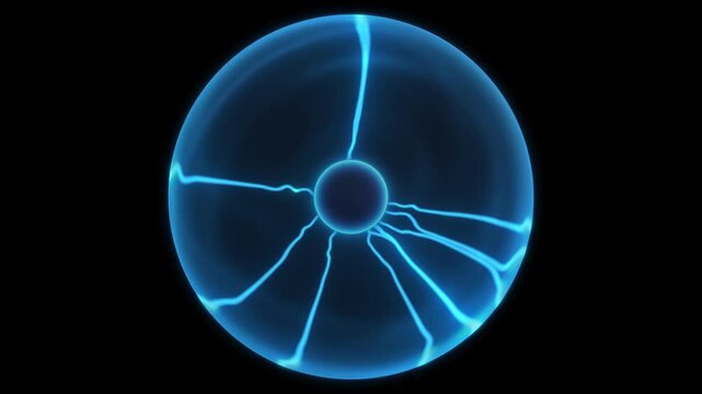 Blue Plasma Orb Sphere Ball Loop VFX - Loop Animation Graphic Element
