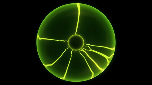 Green Plasma Orb Sphere Ball Loop VFX - Loop Animation Graphic Element