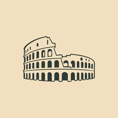 Colosseum Rome Logo