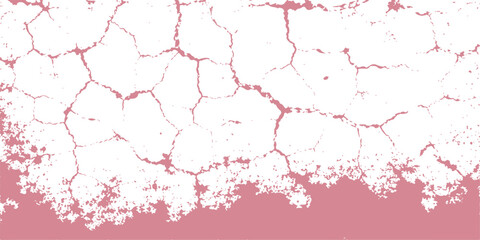 A grunge watercolor texture design featuring red and pink paint splashes with ink splatters and liquid drops on a dirty paper wallpaper background vector illustration