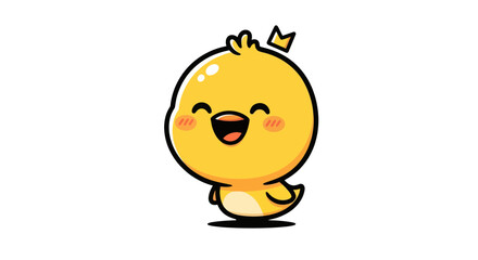 Cartoon chick character illustration