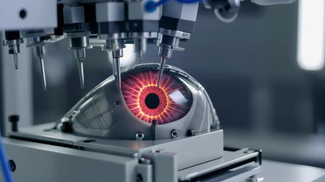 Synthetic Eye Assembly Using Robotic Precision Technology