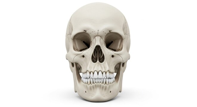Human skull display