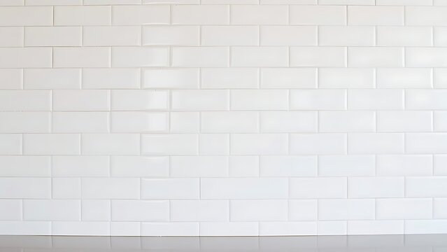 tenderfoot. Modern kitchen with matte white subway tile wall and clean grout lines. real-estate listings.