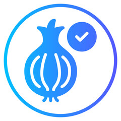 Fototapeta premium onion gradient icon