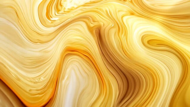 Mesmerizing gold swirl pattern with fluid motion and abstract texture dynamics