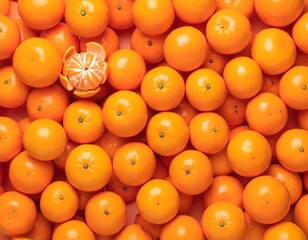 たくさんの新鮮なみかん