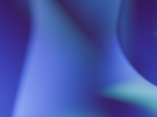 Abstract blue and purple gradient background with soft flowing shapes 3d render