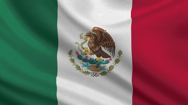 Waving Flag of Mexico