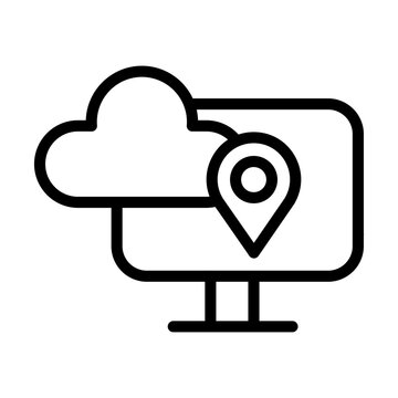 Virtual Server Vector Icon